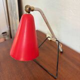 Lampe de table rouge par JJM Hoogervorst pour Anvia, 1950