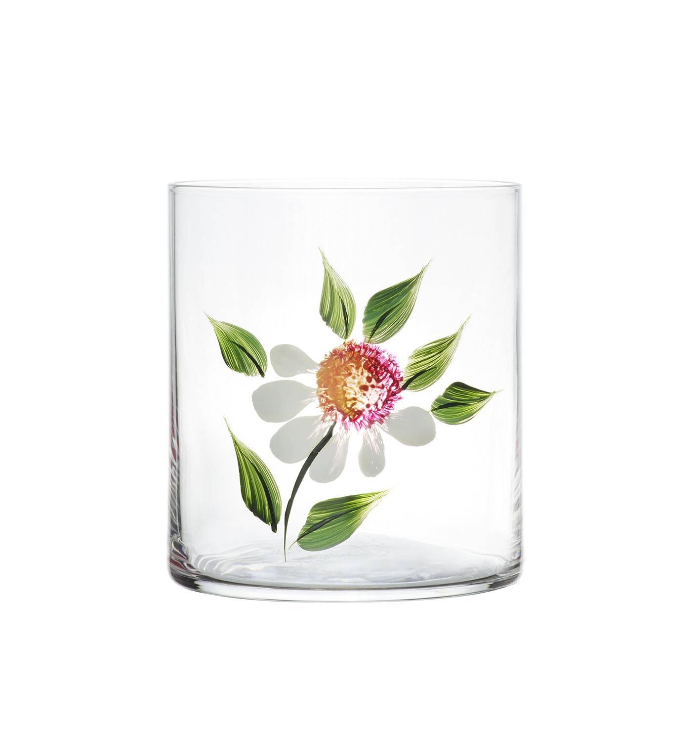 Gobelet en cristal marguerite sauvage