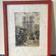 Ancient lithograph Notre-Dame de Paris signed Richard de la Broye
