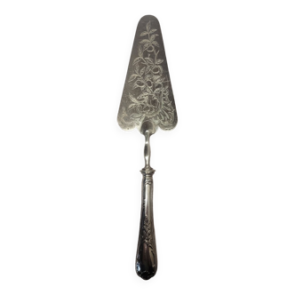Christofle silver-plated pie server, Louis XV style, mid-20th century