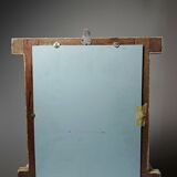 Mirror window Rajasthan in hand-painted bone decor with an ancient horseman from the early 20th century.