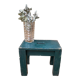 Solid wood farmhouse stool painted green