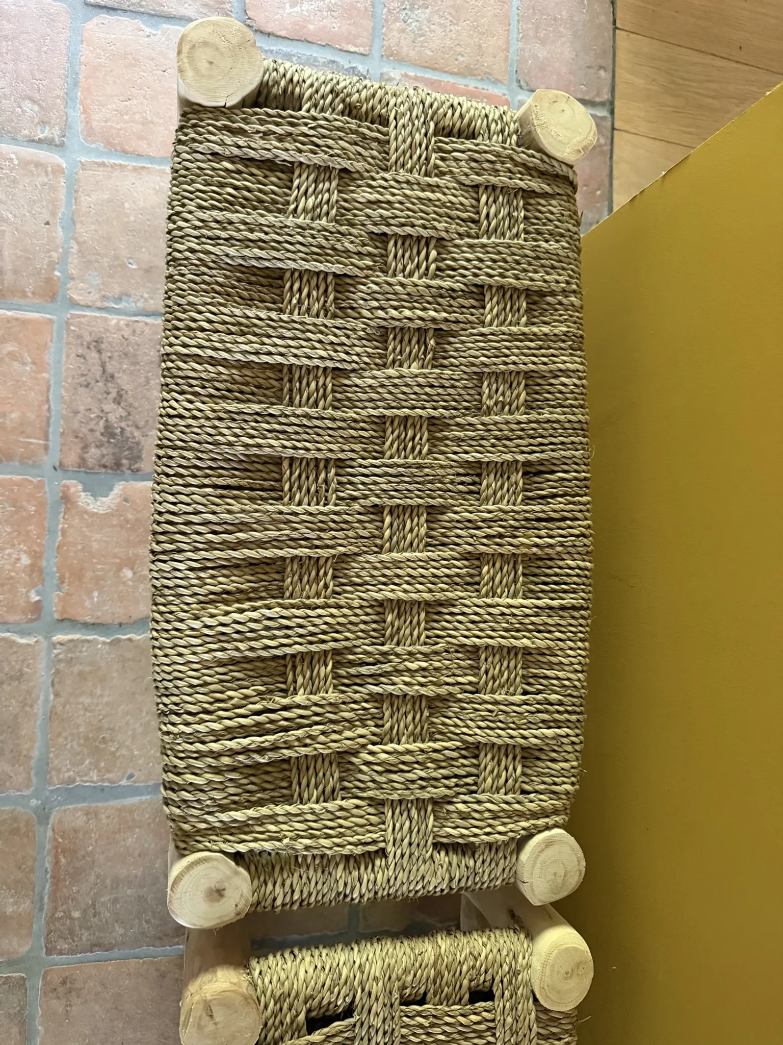 Petit banc marocain en bois 