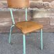 Lot de 10 chaises d'école 60s  industrielle école vintage collectivités mullca