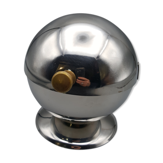 Sucrier boule de comptoir bistrot en métal bouton laiton