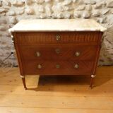 Louis XVI-style dresser marked on marble