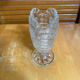 Antique Vase ANNA HUTTE Cut Crystal Bell Shape Vintage #E165