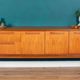 Retro Teak 1960s Long Meredew Sideboard On Hairpin Legs