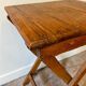 Folding side table in solid wood