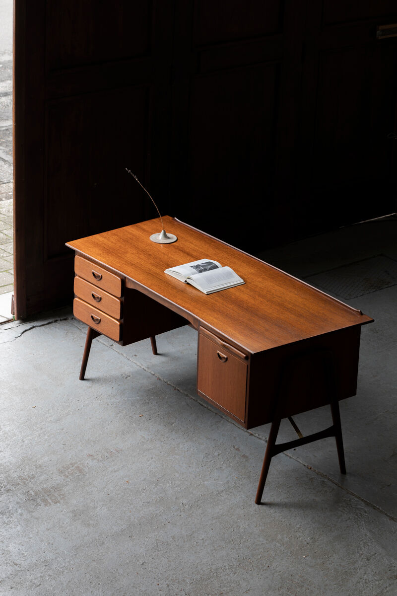 Bureau de Louis Van Teeffelen pour Wébé design hollandais, années 1950