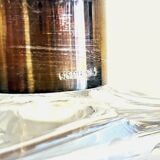 Crystal and 925 silver whisky decanter – Engraved floral decoration