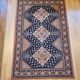 Midnight blue wool Persian rug