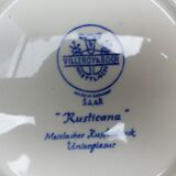 Lot of 12 blue plates for dessert Villeroy & Boch Made in germany SAAR "Rusticana"