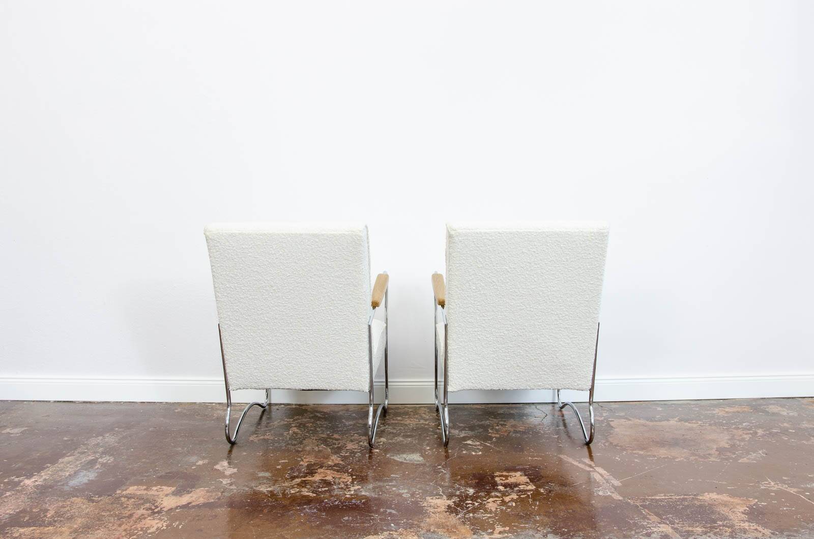 Fauteuils de style Bauhaus par FMW, années 1950, Pologne, ensemble de 2.