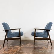 Paire de fauteuils bleus vintage GFM 300-192, 1960