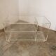 80s plexiglass hi-fi furniture shelf