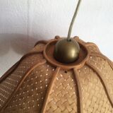 Rattan flower hanging 60s