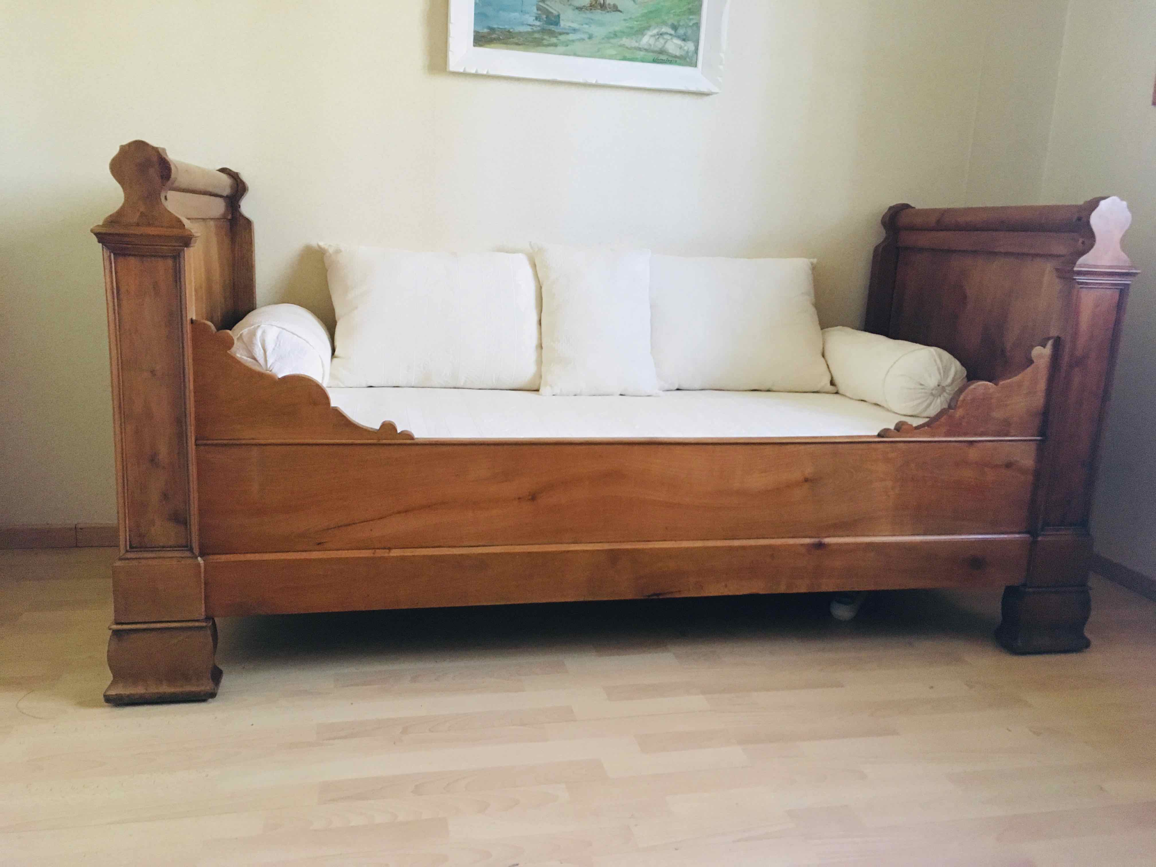 Solid cherry boat bed