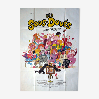 Original cinema poster "the doués pass the bac" claude zidi