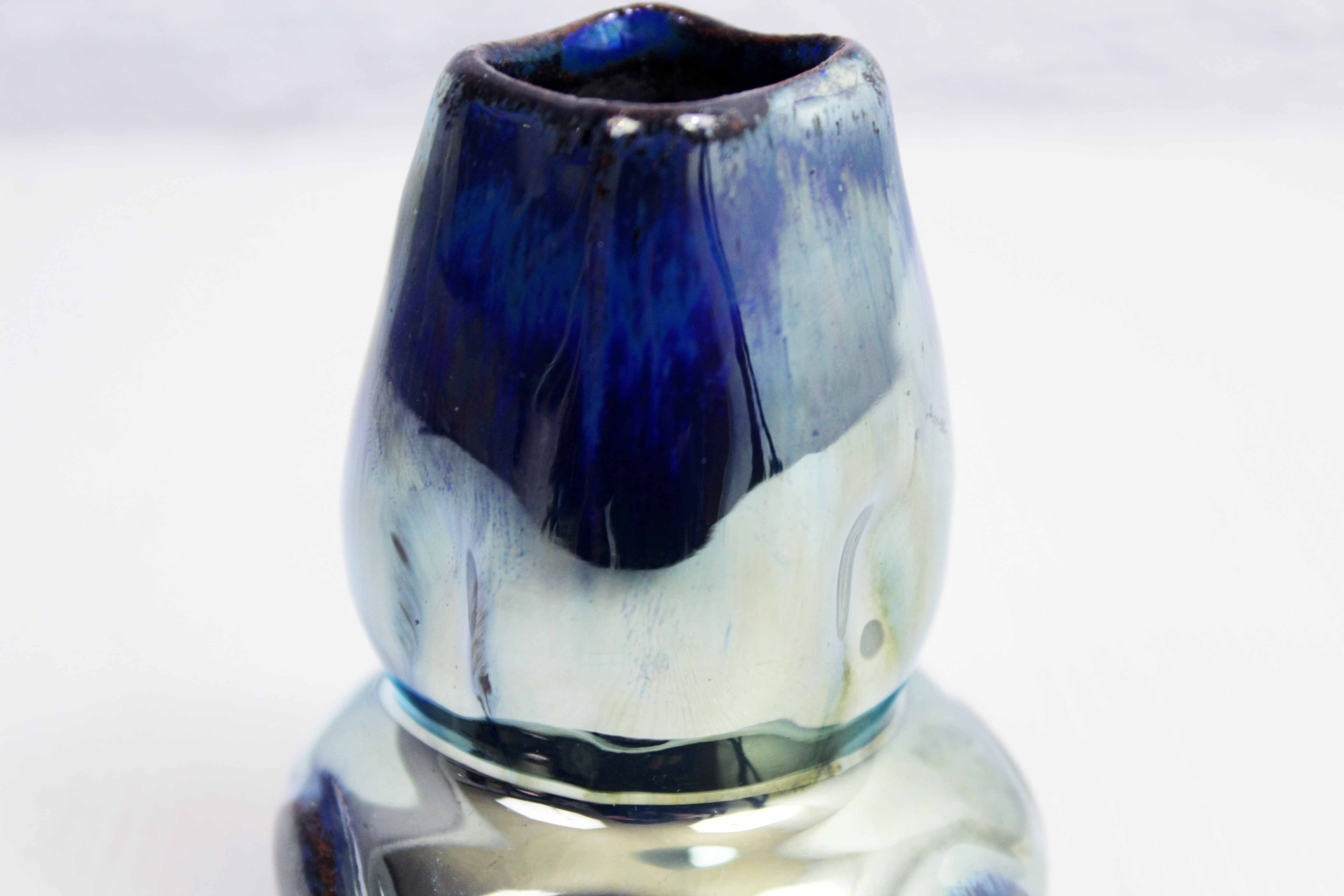 Flaming sandstone vase from the Vosges