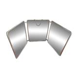 Large triptych barber mirror