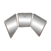 Large triptych barber mirror