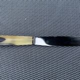 Box of 12 table knives and 12 vintage cheese knives