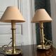 Paire de lampes bougeoirs