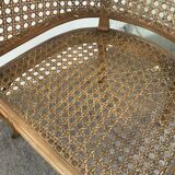 Pair of canned armchairs from the 50s and 60s