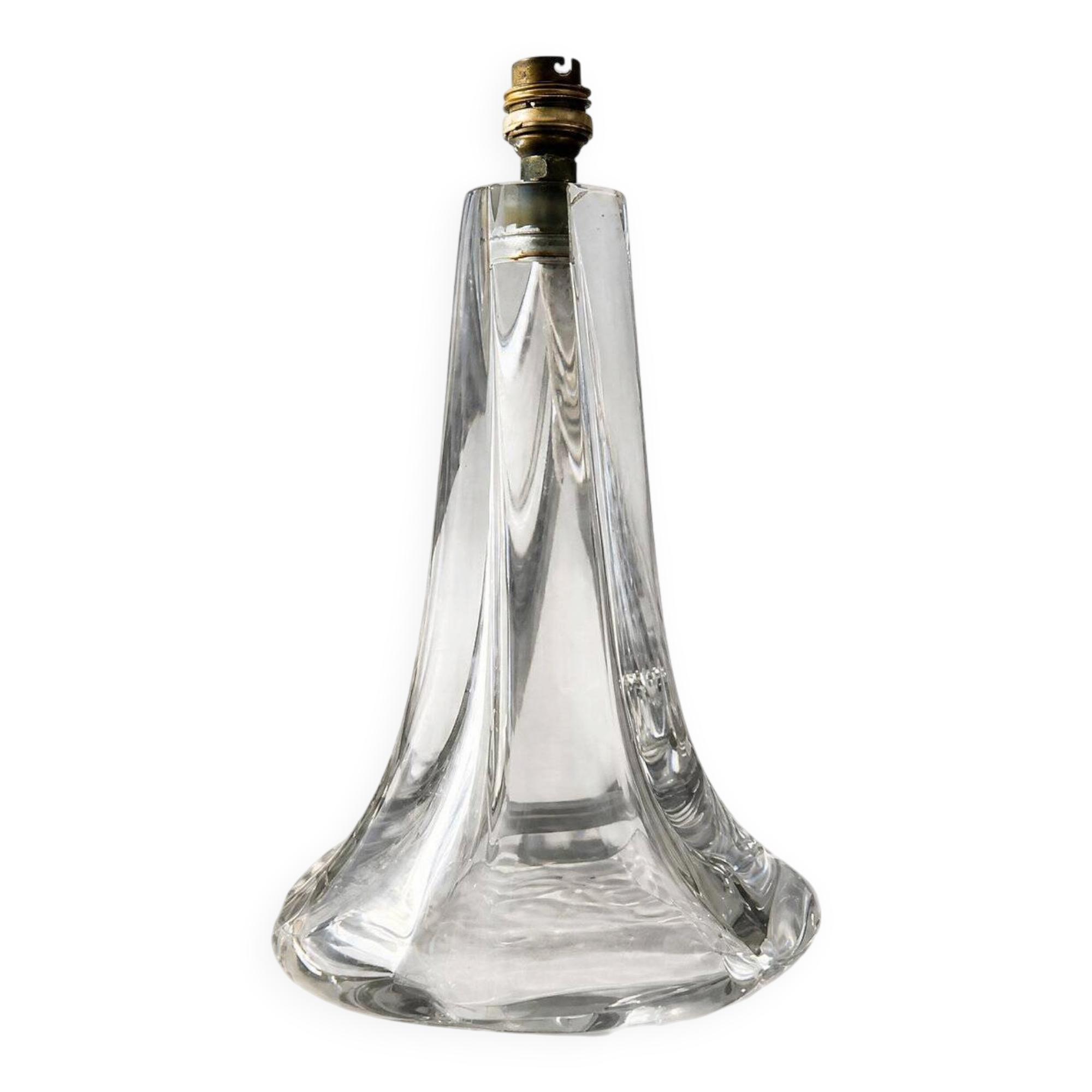 DAUM lamp base Nancy France in signed crystal – 30 cm