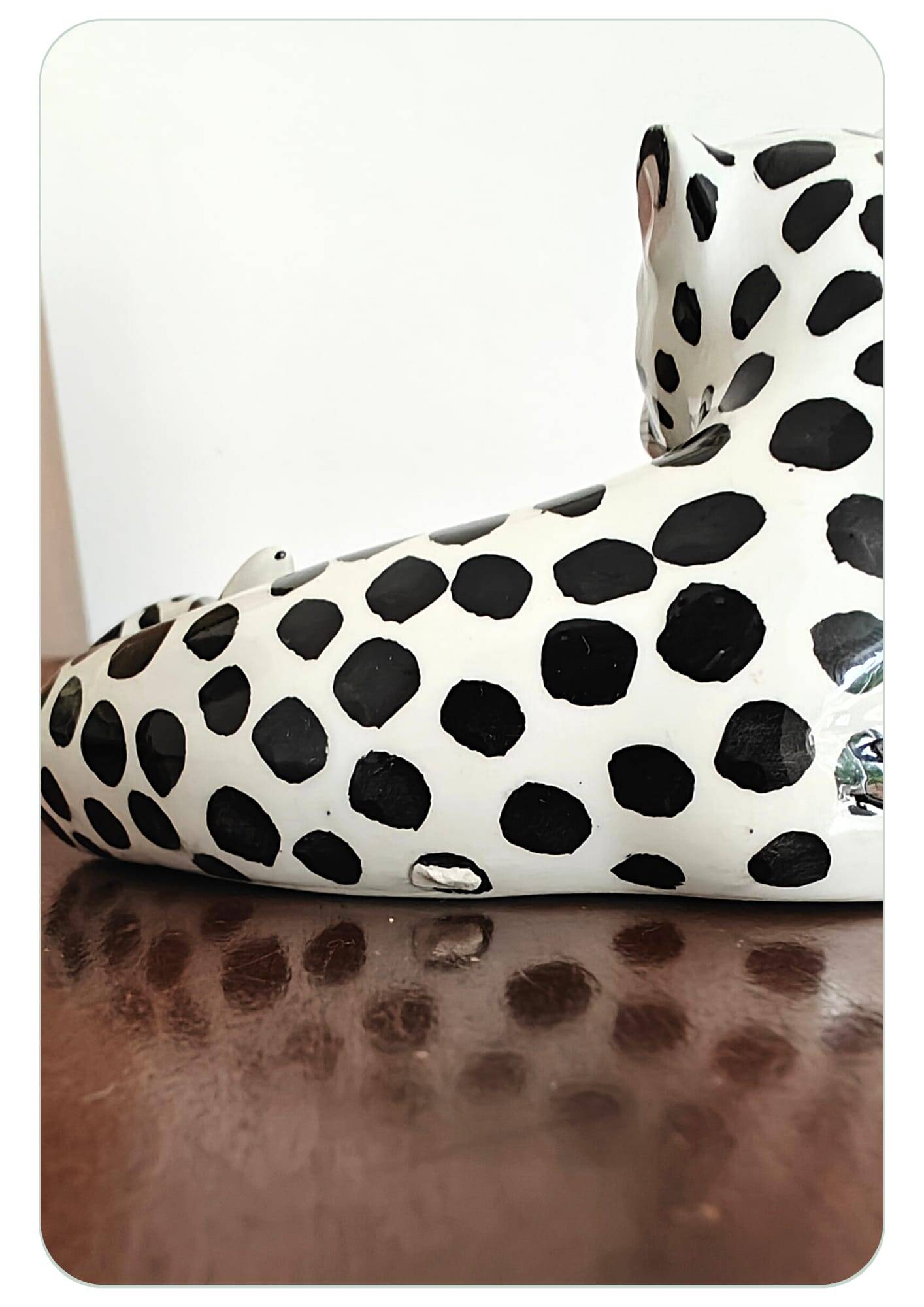Mid Century Modern Italian Leopard Sculpture