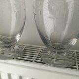 Pair of vintage crystal decanters