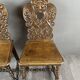 Paire de chaises en bois sculpté, fin XIXe siècle