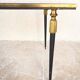 1960s metal and smoked glass coffee table