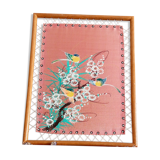 Painting on stretched canvas