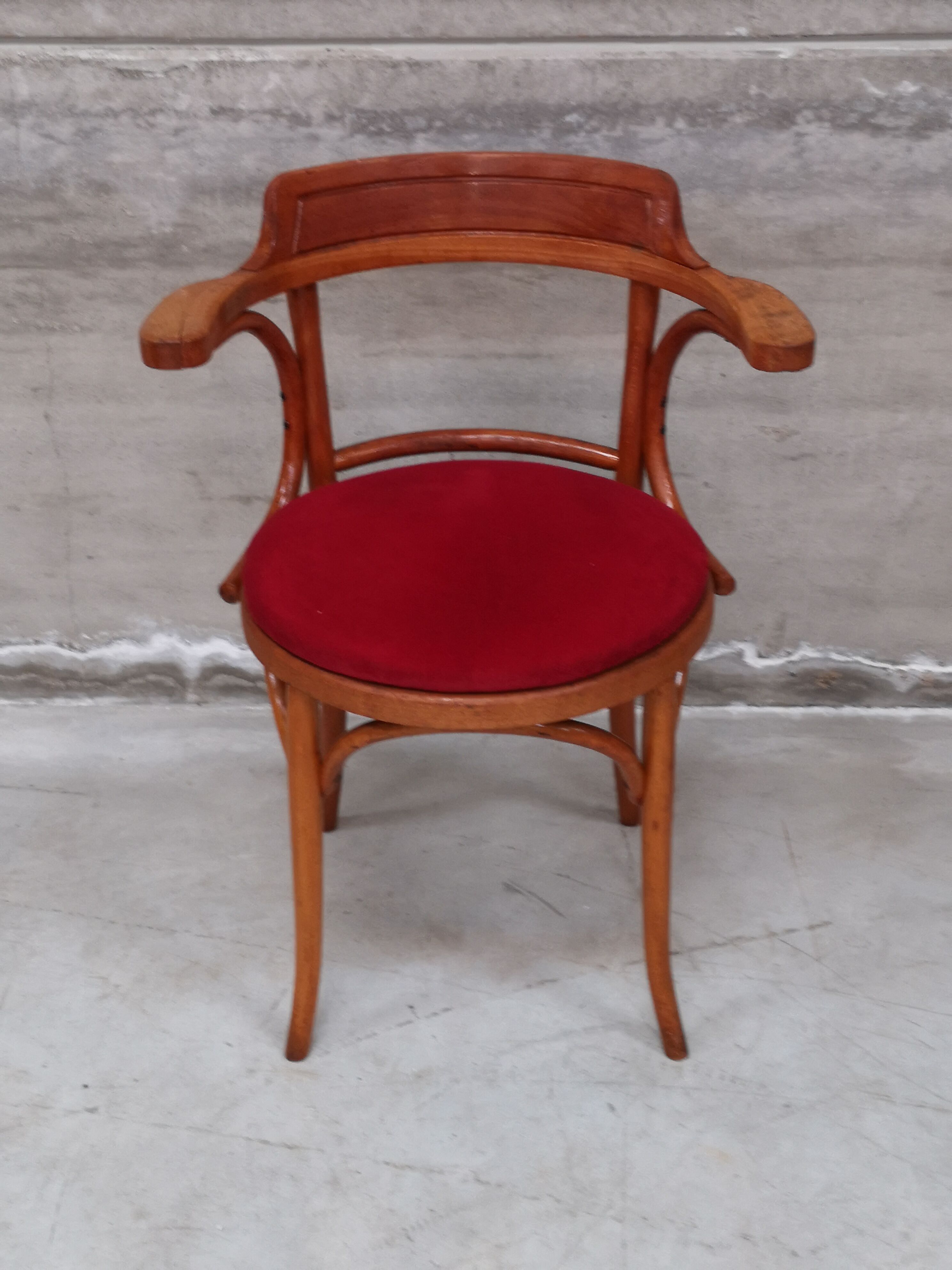 Ancien fauteuil Thonet bois courbé 1950