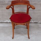 Ancien fauteuil Thonet bois courbé 1950