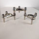 Set of three Nagel BMF candle holders