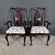 Pair of Chippendale Mahogany Armchairs, England - Early 20th Century