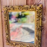 Antique gilded mirror 27x24cm