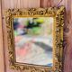 Antique gilded mirror 27x24cm