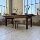Country farmhouse table in solid beech and oak 2.5m XL