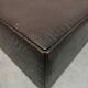 Crocodile-printed leather coffee table or ottoman, attributed to Fendi Casa.