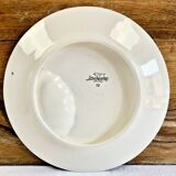 Set of 6 old Digoin Sarreguemines asparagus slushie plates