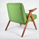 Vintage armchair "Bunny" 1960s, spring green