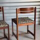 Set of 4 vintage hand-woven chairs