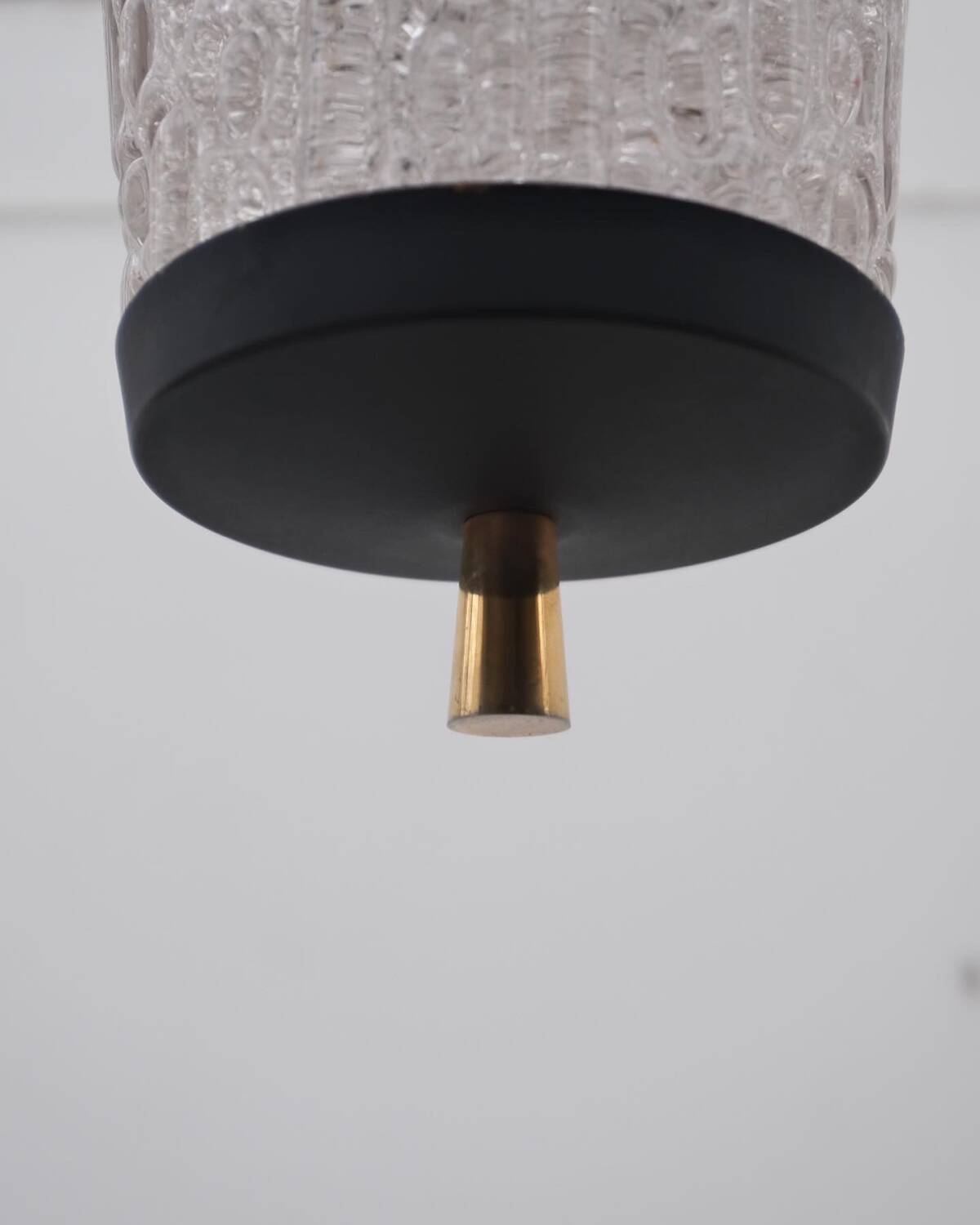 ARLUS chandelier in brass and glass, 1960