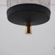 ARLUS chandelier in brass and glass, 1960