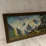 Mountain painting signed 1950/60