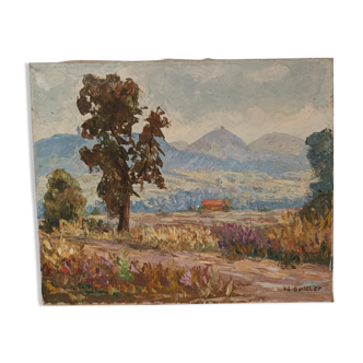 Landscape painting by C.Quillet